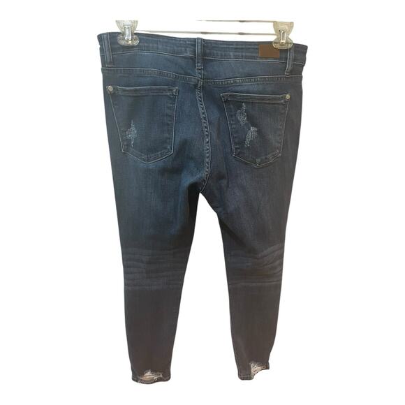 Judy Blue Skinny Jeans Women’s Size 15 / 32 High Rise Distressed Stretch Denim - Picture 5 of 9